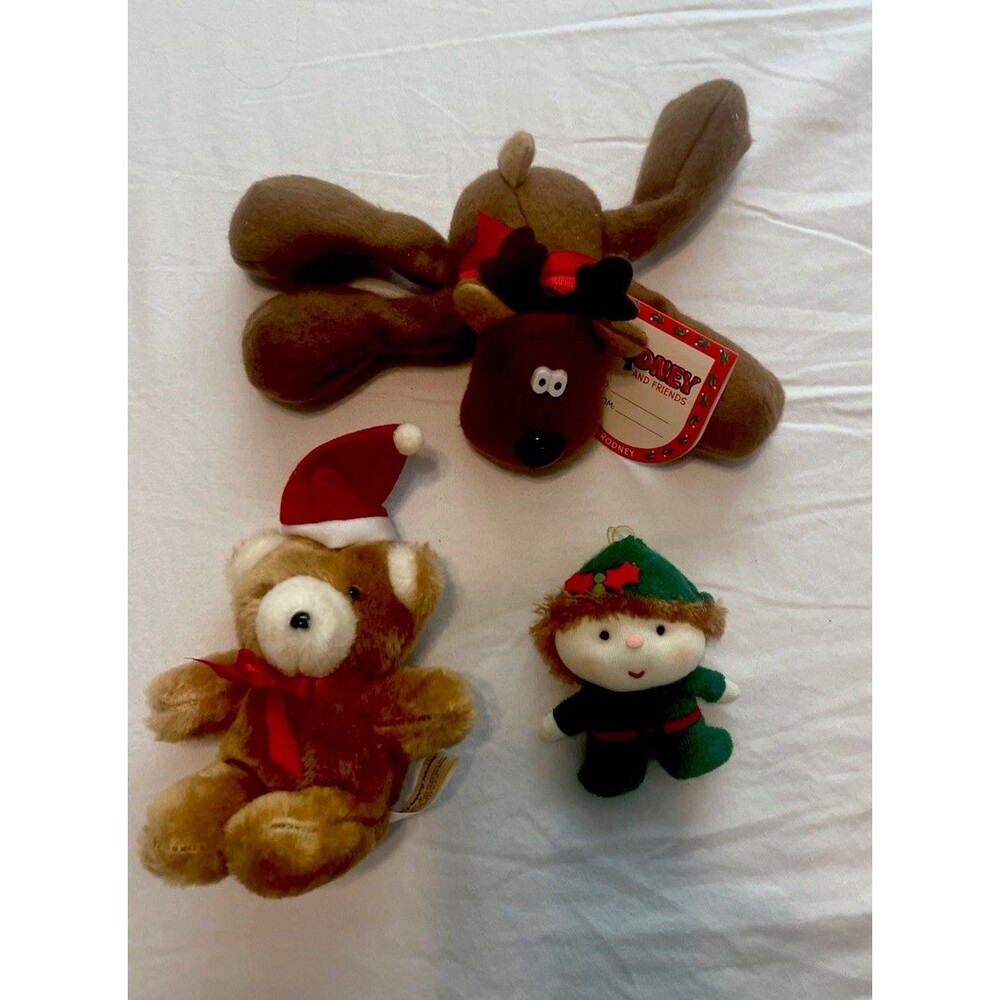 Lot of 3 Vintage Mid Century Christmas Ornaments